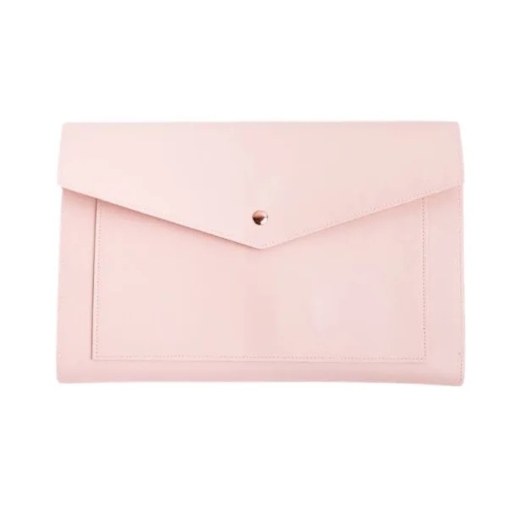 Glass Ladder and Co The Megan Portfolio Clutch Organizer Baby Pink - Picture 2 of 7